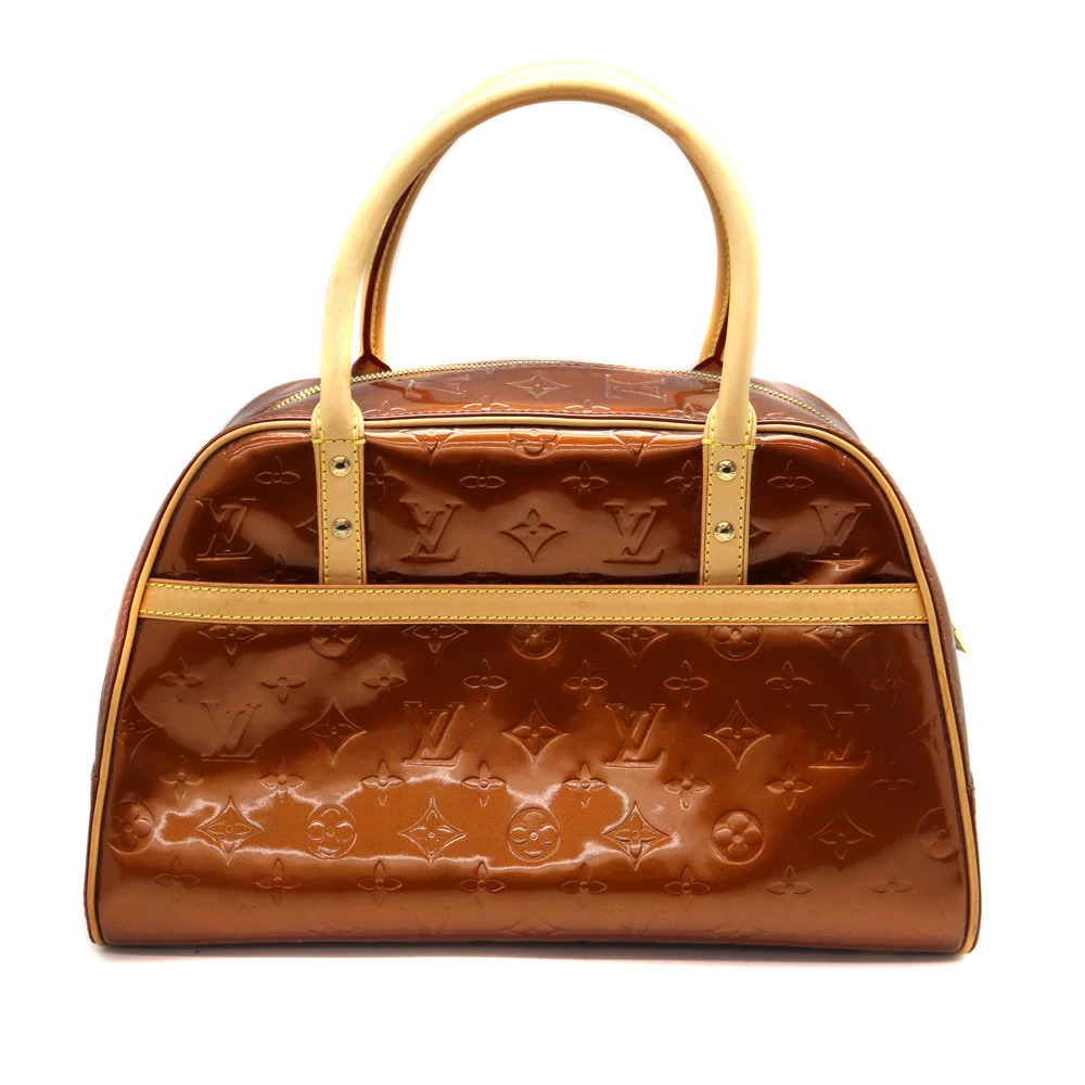 Louis Vuitton Tompkins Square Handbag Brown Vernis